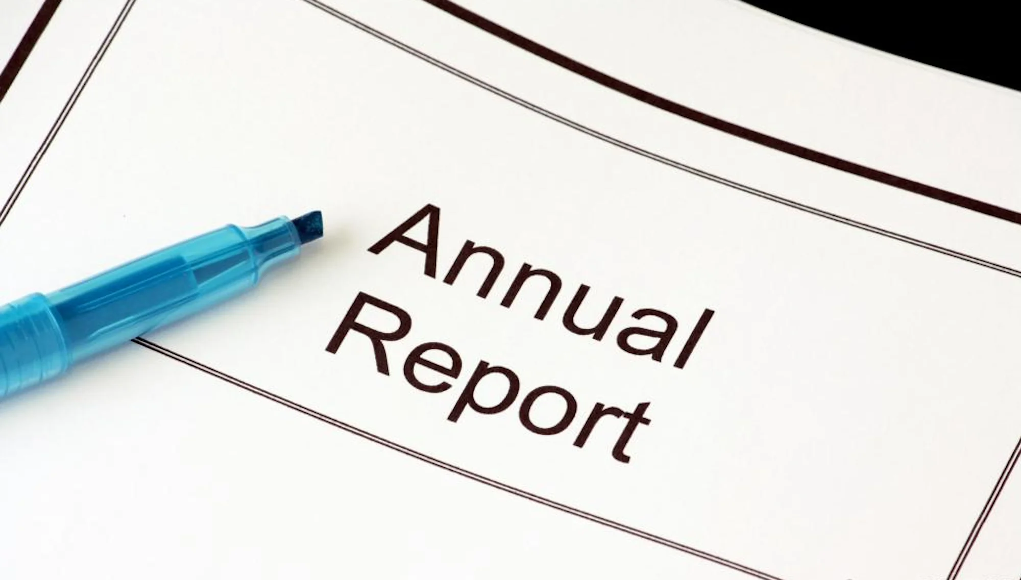 Annual report cover