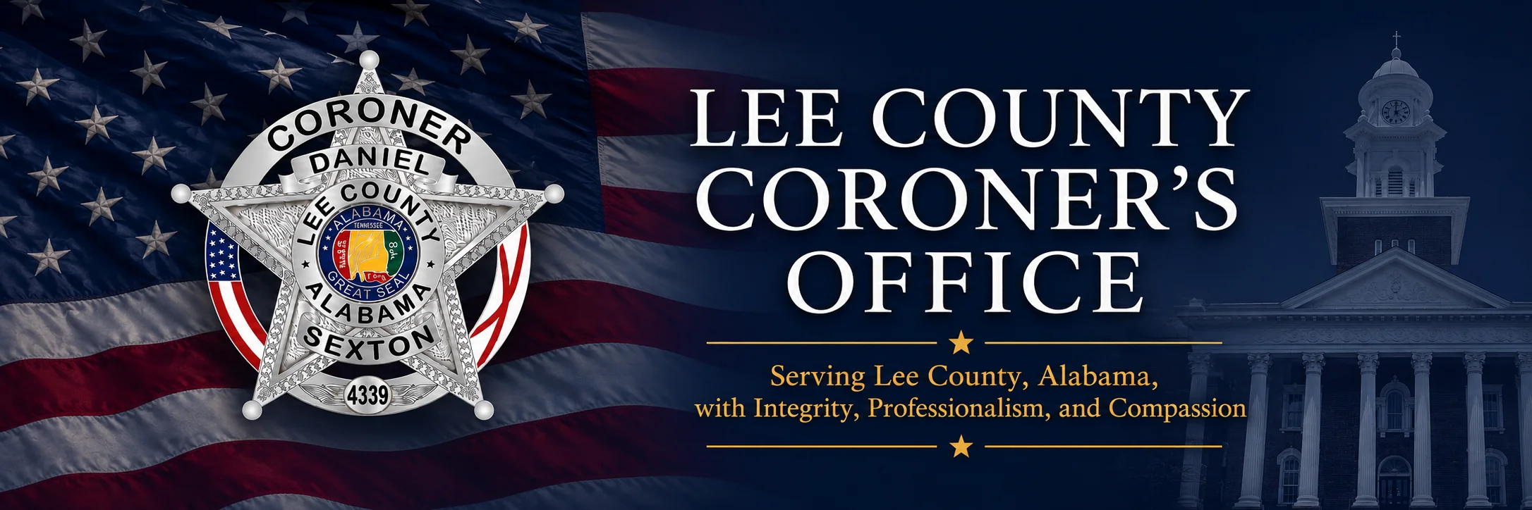 Lee County Coroner’s Office banner